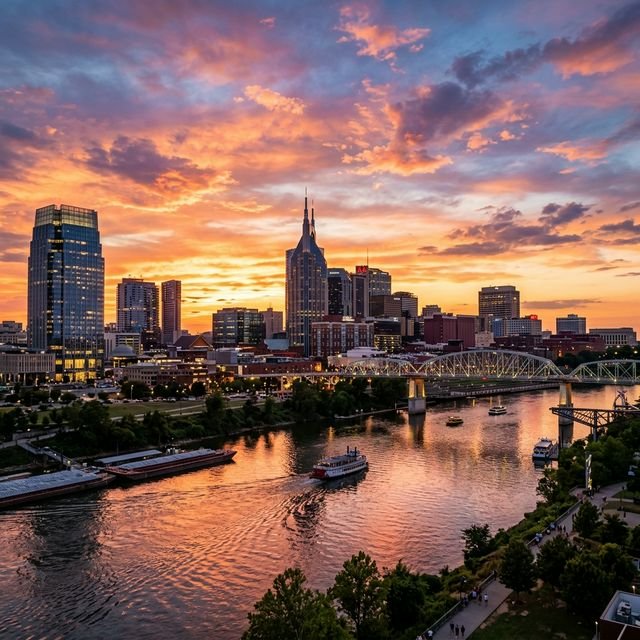 Gorgeous view of the Nashville Skyline